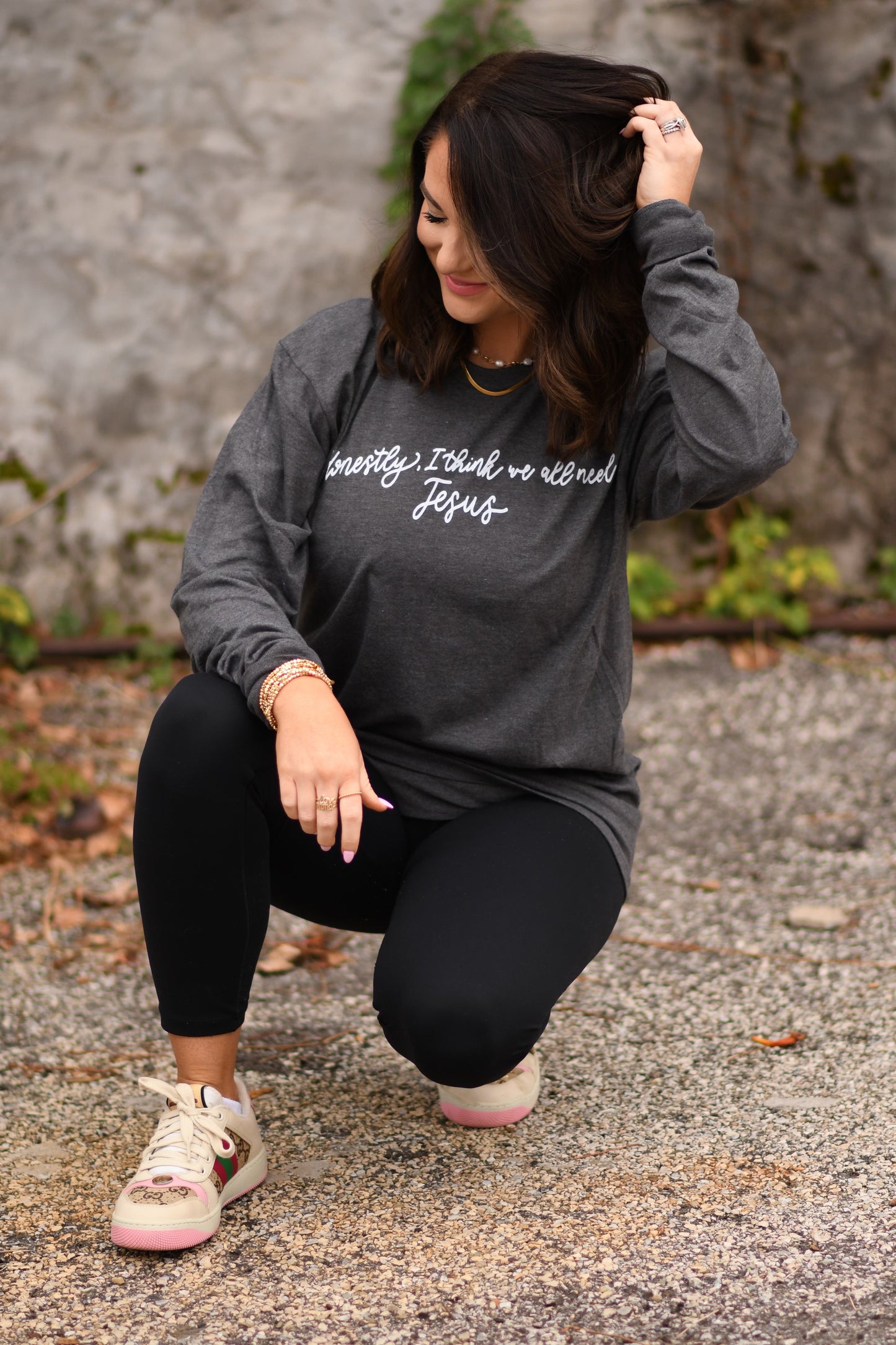 We All Need Jesus Long Sleeve Tee