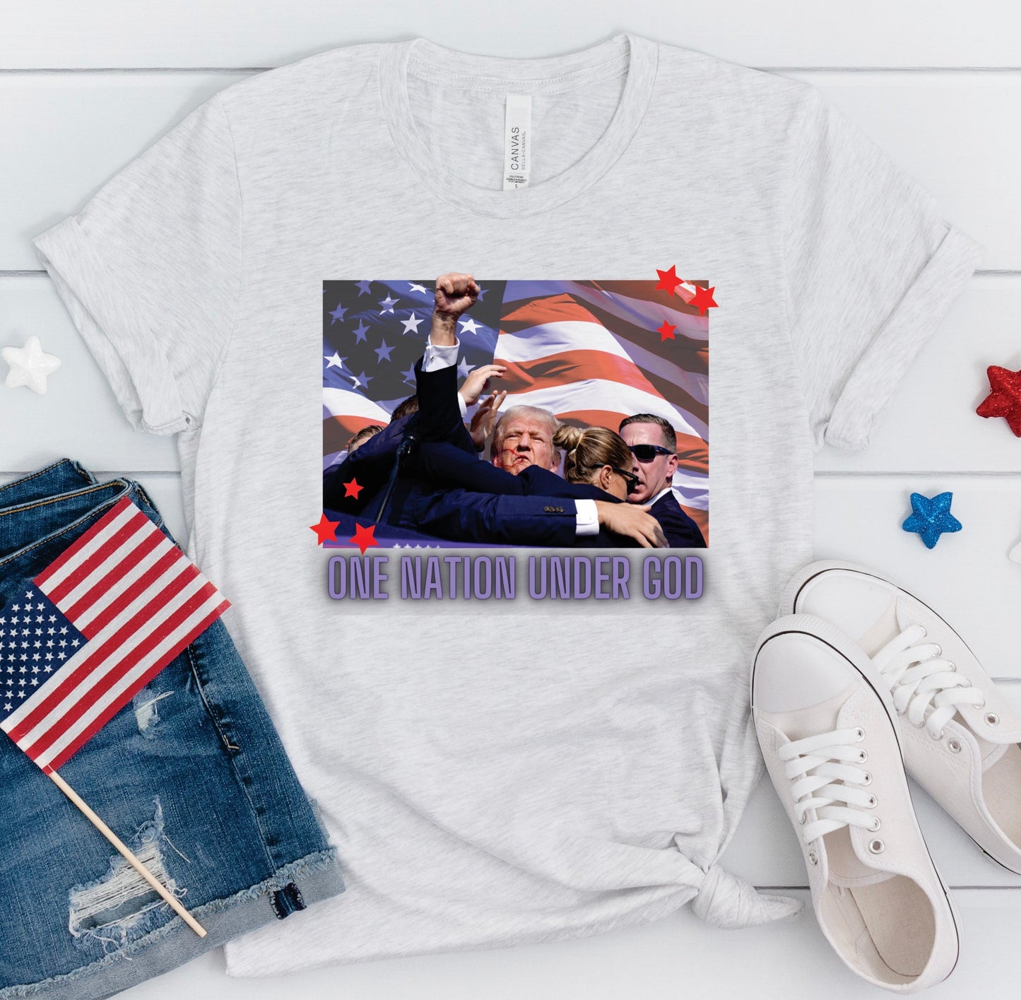 One Nation Under God Trump Tee