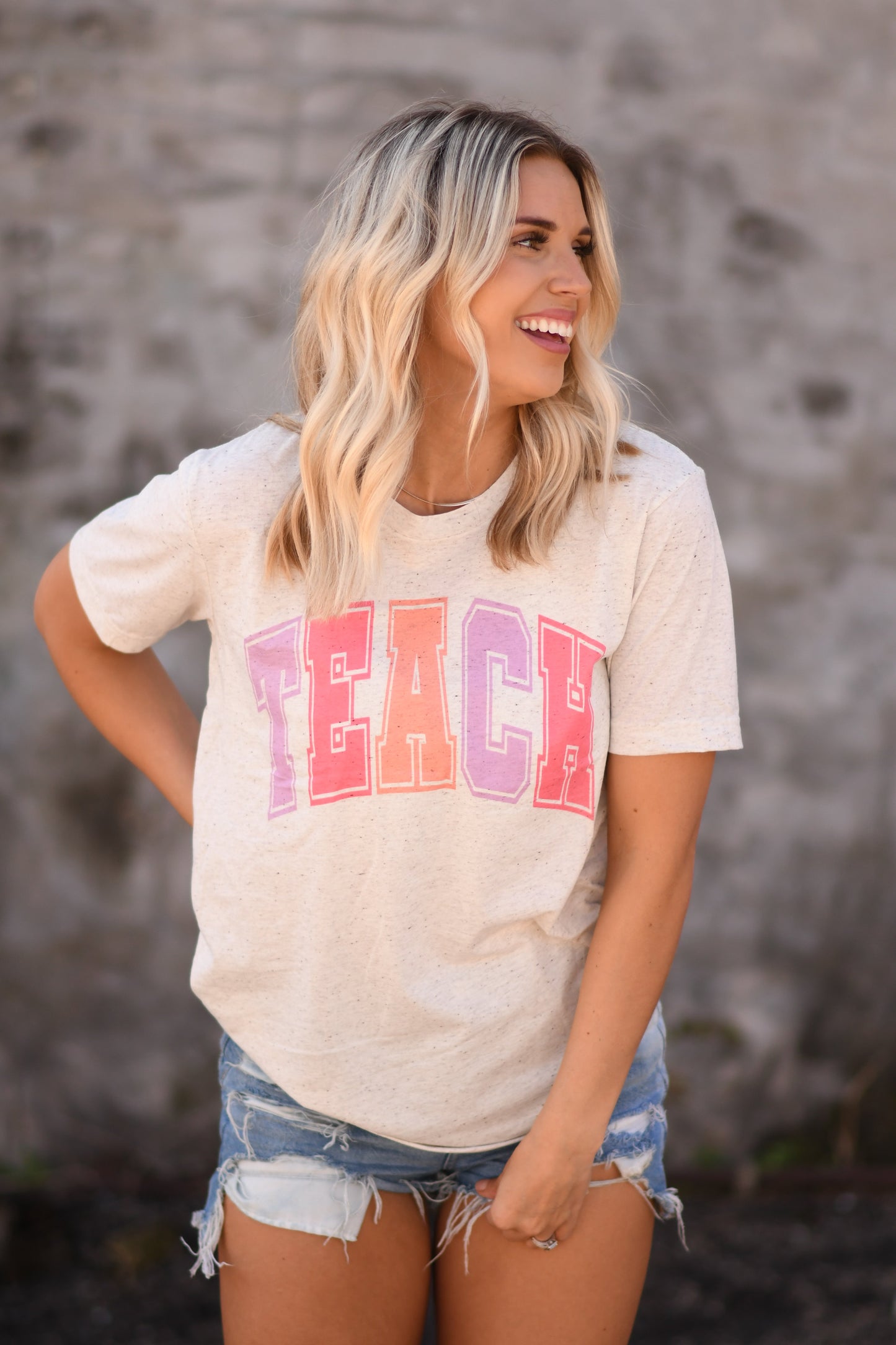 Teach Color Arch Tee